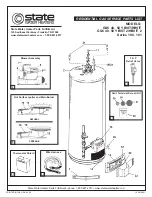 Предварительный просмотр 1 страницы State Water Heaters 50 YBVIT/HBVIT Service Parts