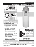 Предварительный просмотр 1 страницы State Water Heaters A B C D E F 100 Instruction Manual