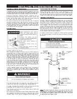 Предварительный просмотр 13 страницы State Water Heaters A B C D E F 100 Instruction Manual