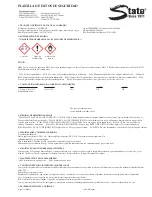 Preview for 5 page of State Water Heaters ALG-ERASE Safety Datasheet