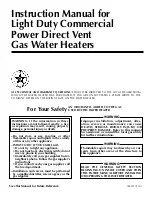 State Water Heaters Commercial Gas Water Heater Instruction Manual preview