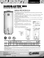 State Water Heaters Commercial SCGSS00107 Specification Sheet preview