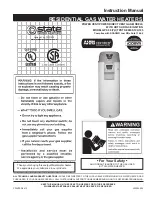 State Water Heaters GP6 50 Series Instruction Manual preview