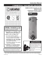 State Water Heaters GPG 81-140 Instruction Manual preview