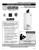 State Water Heaters GS 6 Installation And Operating Manual предпросмотр