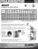 Preview for 2 page of State Water Heaters GS6 30 YBRT Specification Sheet