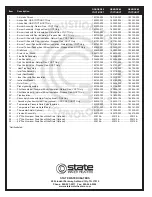 Preview for 2 page of State Water Heaters GS6-30 Parts List