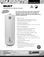 Предварительный просмотр 1 страницы State Water Heaters GS6 40 YBRT Specifications