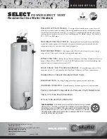 State Water Heaters GS6 40 YBVIT, GS6 40 HBVIT, GS6 50 YBVIT, GS6 50 HBVIT, GS6 40 YBVIT 2, GS6 40 HBVIT 2, GS6 50 YBVIT 2, GS6 50 HBVIT 2 Specification Sheet preview