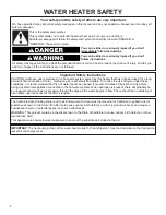 Preview for 2 page of State Water Heaters Premier Installation Instructions And Use & Care Manual