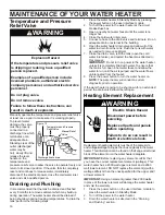 Preview for 16 page of State Water Heaters Premier Installation Instructions And Use & Care Manual