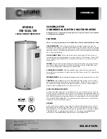 State Water Heaters SANDBLASTER CSB 120 Specifications preview