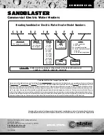 Предварительный просмотр 4 страницы State Water Heaters Sandblaster SCESS00308 Specification Sheet