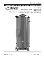 Предварительный просмотр 1 страницы State Water Heaters SBD100390E Service Handbook