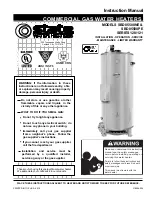 Предварительный просмотр 1 страницы State Water Heaters SBD85500NE Instruction Manual