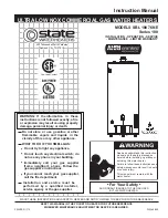 State Water Heaters SBL 100 76N Instruction Manual предпросмотр