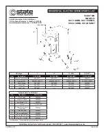 State Water Heaters SCI 10 SOMS Service Parts List preview