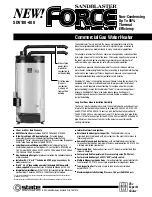 State Water Heaters SDV100-199 Specification Sheet предпросмотр