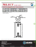 Предварительный просмотр 2 страницы State Water Heaters Select Dairy Barn SRESS00406 Specifications