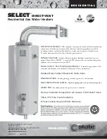 Предварительный просмотр 1 страницы State Water Heaters SRGSS02207 Specification Sheet