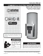 State Water Heaters SSE-120 Instruction Manual предпросмотр