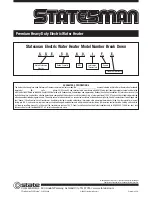 Предварительный просмотр 4 страницы State Water Heaters STATESMAN Premium Heavy Duty Specification Sheet