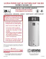 State Water Heaters SUF 120 Installation &  Operation Instruction предпросмотр