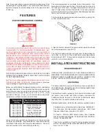 Preview for 4 page of State Water Heaters TPD-140-140 Instruction Manual