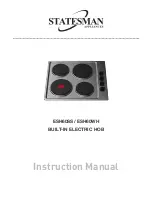 STATESMAN ESH60SS Instruction Manual предпросмотр