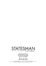 Предварительный просмотр 41 страницы STATESMAN FD10PWE Instruction Manual