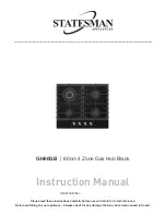 Preview for 1 page of STATESMAN GH60GB Instruction Manual