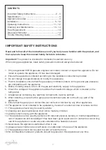 Предварительный просмотр 2 страницы STATESMAN GH61SS Instruction Manual