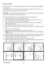 Preview for 13 page of STATESMAN TF170LWE Instruction Manual