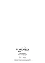 Preview for 20 page of STATESMAN XR714W Instruction Manual