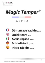 STATICE TEMPERING Magic Temper ALPHA Quick Start Manual preview