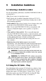 Предварительный просмотр 11 страницы Statpower Portawattz 400 Installation & Operation Manual