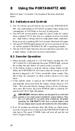 Предварительный просмотр 24 страницы Statpower Portawattz 400 Installation & Operation Manual