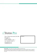 Предварительный просмотр 80 страницы Status Pro BG 840300 User Manual