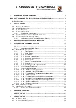 Предварительный просмотр 4 страницы STATUS SCIENTIFIC CONTROLS FGD 3 Series Manual