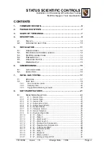 Preview for 5 page of STATUS SCIENTIFIC CONTROLS FGD10 Series Installation, Commissioning & Routine Gas Testing Manual