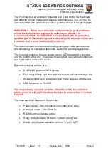 Preview for 10 page of STATUS SCIENTIFIC CONTROLS FGD10A-M Installation, Commissioning & Routine Gas Testing Manual