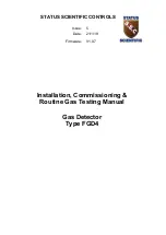 STATUS SCIENTIFIC CONTROLS FGD4 Installation, Commissioning & Routine Gas Testing Manual preview