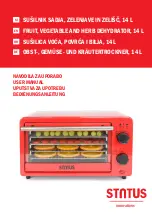 Status FRUIT, VEGETABLE AND HERB DEHYDRATOR, 14 L User Manual preview