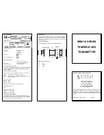 Предварительный просмотр 2 страницы Status SEM110 SERIES Manual