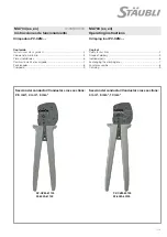 Preview for 1 page of Staubli 32.6020-60100 Operating Instructions Manual