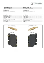 Staubli CombiTac MA213-07 Assembly Instructions Manual preview