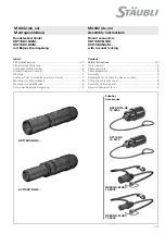 Staubli KBT16BV-NS/M Series Assembly Instructions Manual preview