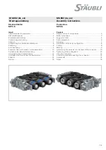 Staubli MPC-S Assembly Instructions Manual preview