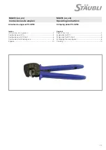 Preview for 1 page of Staubli PV-CZM Operating Instructions Manual