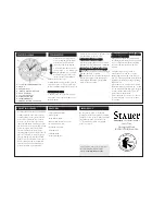 Stauer Titan Instruction Manual preview